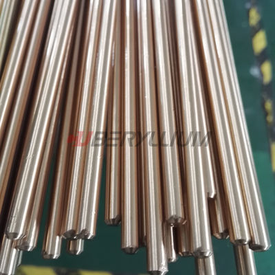 TD02 Tempered GB QBe1.7 Beryllium Copper Round Bar Outer Diameter 15mm