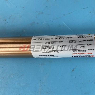ISO CW102 Beryllium Copper Rods Bright Mill For Refrigeration Equipment