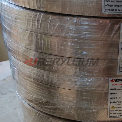 Thermal Conductivity CuBe2 Beryllium Copper Strips For Spline Shafts / Pump Parts